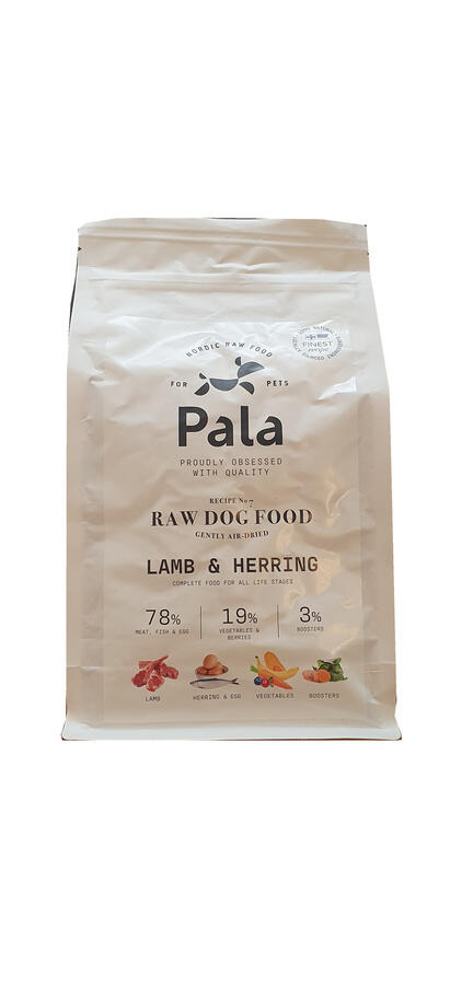 Pala Dry Raw Food Lam & Sild 1 kg lufttørret barf med lam og sild