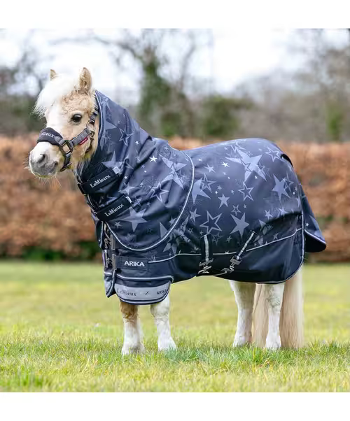 LeMieux Arika Star dækken - 200g - Navy, 4,9" - 95cm