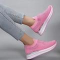 Dame sneakers elastik fuxia