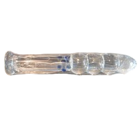Glasdildo 21 cm – Ø3 cm – elegant, glat og temperaturfølsom dildo i hærdet glas