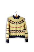 helga isagers strikkede sweater gunta sweater i soft og alpaca 3 fra isager gul version
