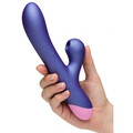 Romp Pulse Rabbit Vibrator i blød silikone med dobbeltstimulation.