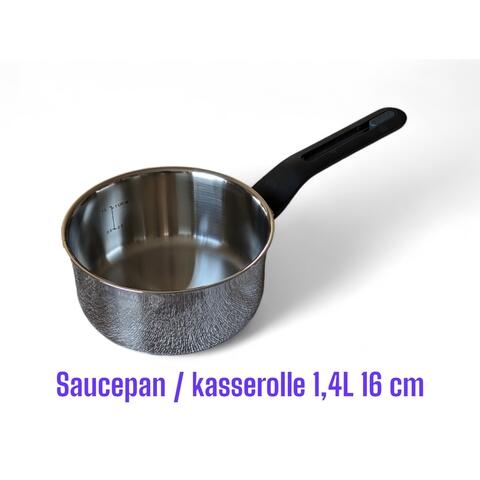 Praktisk Kasserolle 1,4L 16 cm Til Induktion & Alle Komfurer