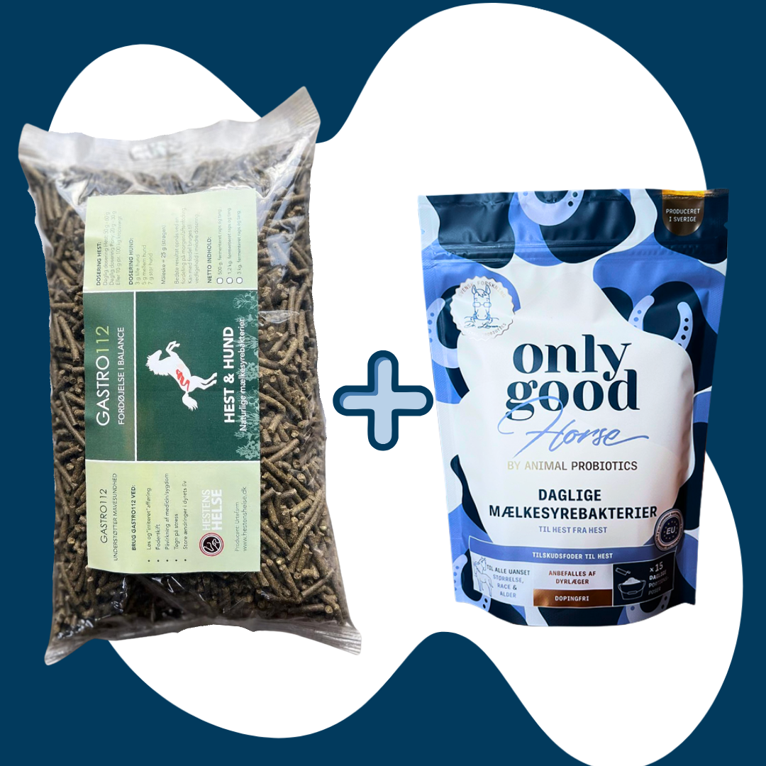 Kombipakke Gastro 112 (1 kg) & OnlyGoodHorse - Gastro 112 & 1 small pakke OnlyGoodHorse