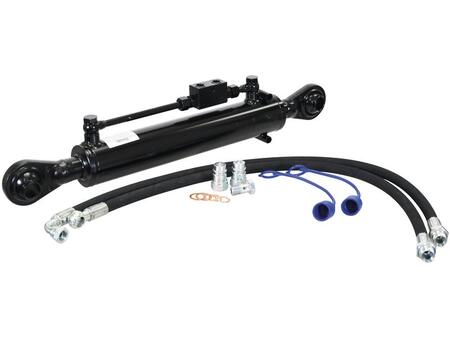 Topstang kat 2/2 - Hydraulisk komplet kit med slanger og returventil. Mål: Min. længde : 480mm, Max. længde : 690mm Cylinderdiameter: 50 mm. Stempelstok: Ø30 mm. Kategori 2/2 (Ø25/25mm) Leveres med slanger Løft 2300 kg ved 180 bar Maskinside Kugle