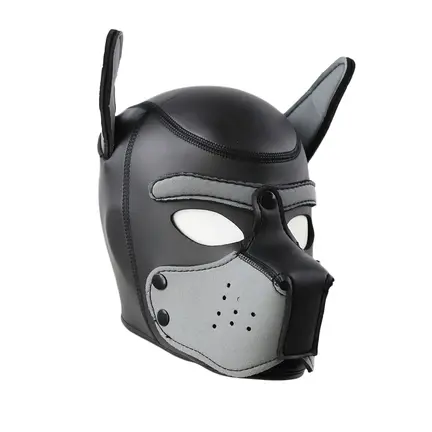 Luv Sex Cosplay Dogmask Grey – grå fetishmaske til petplay og rollespil
