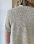 plain yoke tee fra leknit set bagfra
