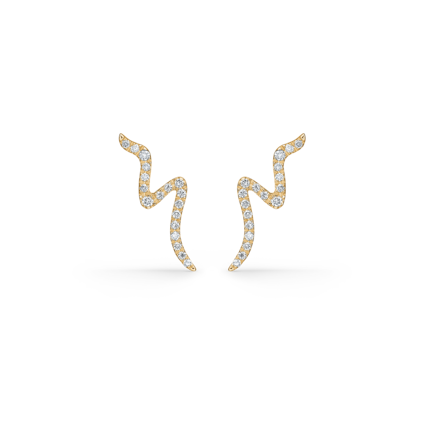AQUATIC earrings in 14 karat gold | Danish design by Mads Z