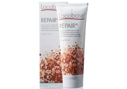 Locobase repair creme 63% fedt som genopbygger huden