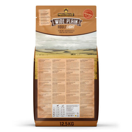 Wolfsblut Wide Plain Horse Light Adult - 12,5kg - bagside af posen