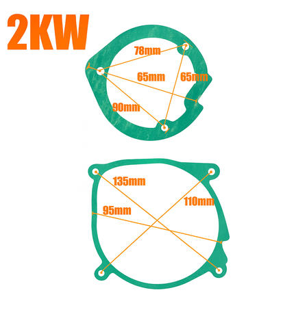 Pakningssæt til 2kW Dieselfyr – Passer til Kinafyr  - robust reservedel til kinafyr