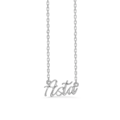 Name Tag Necklace Asta - necklace with name - name necklace in sterling silver