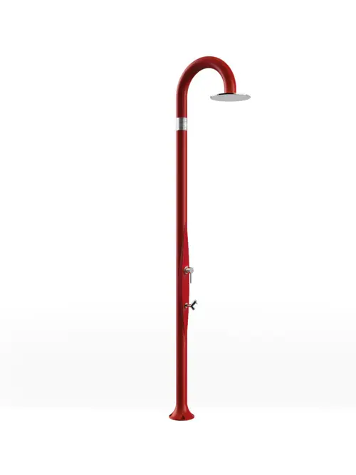 Arkema - FUNNY YIN T325 udendørs bruser med fodbruser - koldt & varmt vand - Rød