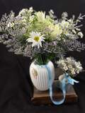 Stor Morbarn blomsterbuket hvide nuancer