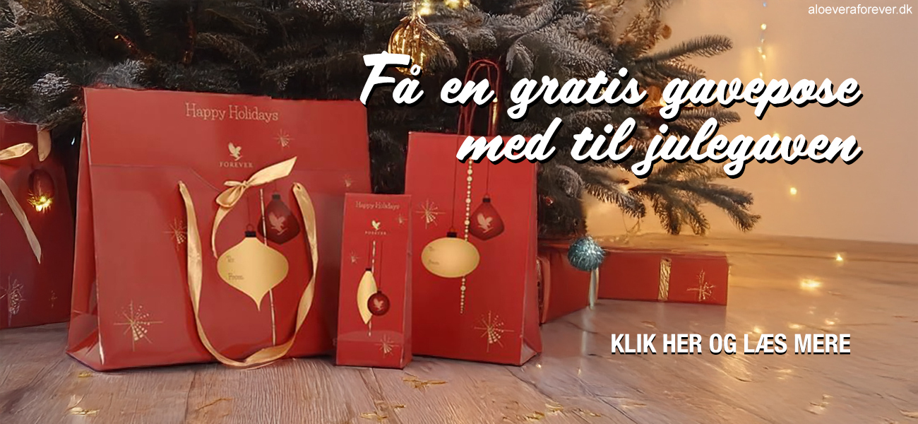 Gratis julegaveindpakning i november og december hos Aloe Vera Forever DK