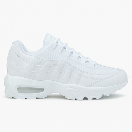 Hvid sneaker med lav profil og netdetaljer