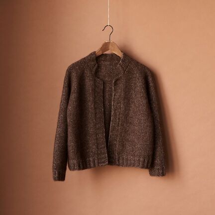 Langenæs alle i brun strikket cardigan af susie haumann