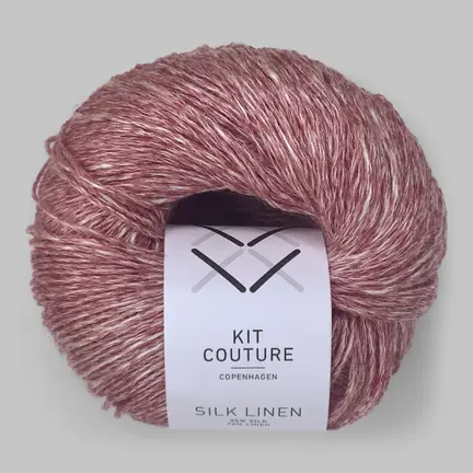 Silk linen garn fra Kit Couture i farven rosa