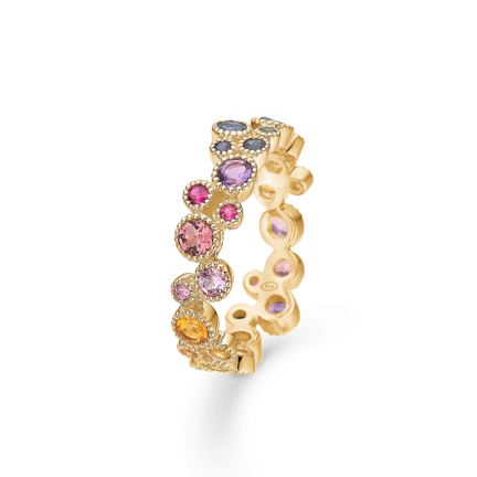 LUXURY RAINBOW ring in 14 karat gold | Danish design by Mads Z