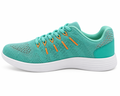 Turkis løbesko til damer – let og åndbar sneakers  hvid sål
