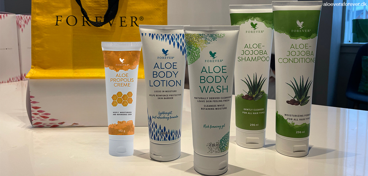 Lånetaske med gratis Aloe vera produkter