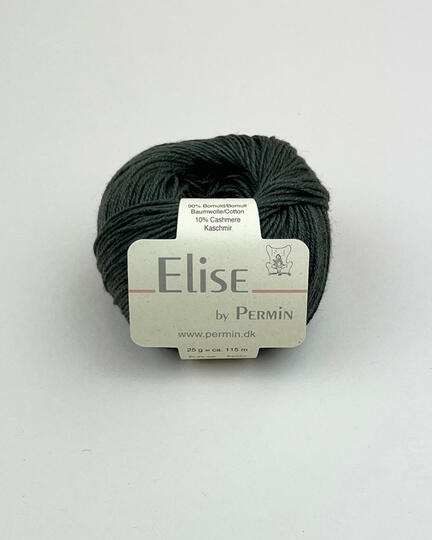 garnnoegle elise fra by permin i farven olivenblad