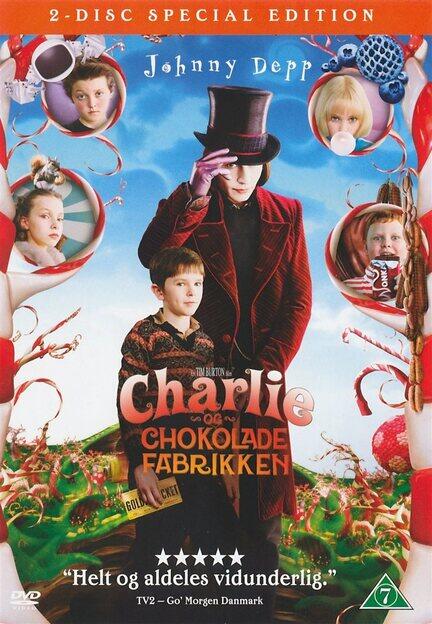Charlie og Chokoladefabrikken, Charly and the Chocolate Factory, DVD Movie