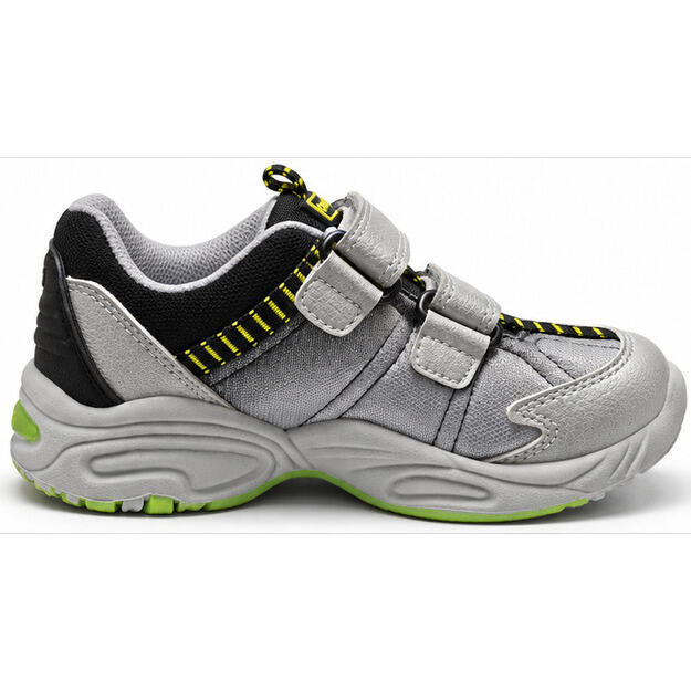 KangaROOS Daktari Flashy Børnesko Sølv/Lime - Sølv/Lime, 29