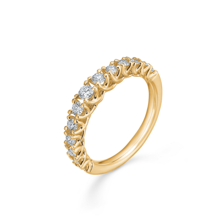 CROWN PRINCESS diamond ring in 14 karat gold | Danish design by Mads Z
