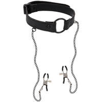 Gag-ring med Brystvorteklemmer