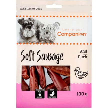 Companion Soft Sausage Duck | Pølser med And