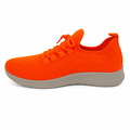 Neonorange sporty sneaker med strikket overdel