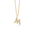 TENDER LOVE M pendant in 14 karat gold with diamonds | Danish design by Mads Z