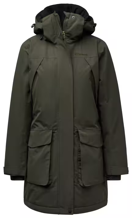 Pinewood Wilda Padded Parka Jakke - Dame - Grøn