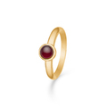 CABOCHON ring in 14 karat gold with ruby | Danish design by Mads Z