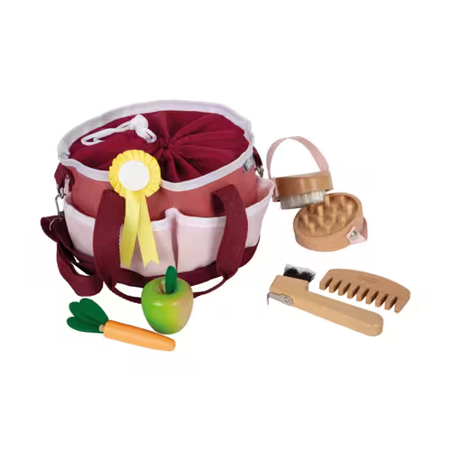 Strigletaske med indhold til kæphest