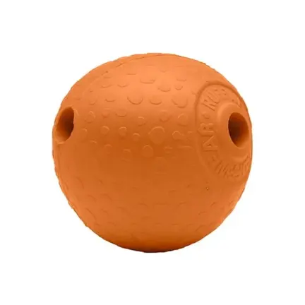 Ruffwear Huckama Rubber Dog Toy Campfire Orange | One-size
