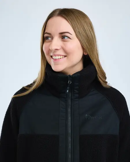 Pinewood® Pile Fleece Jakke - Dame sort