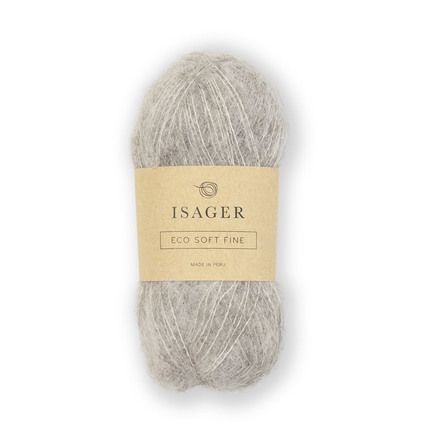 Isager Soft Fine farve E2s garn med Yak, alpaca og silke