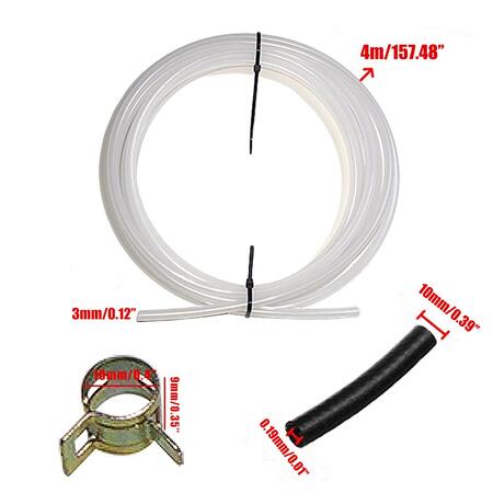 Fleksibel og robust brændstofslange på 5 meter