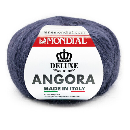 garnnoegle i angora fra mondial i farven marineblå 625