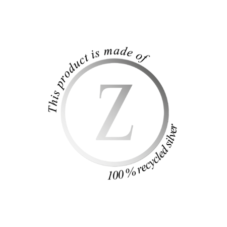 Produktet er udført i 100% genanvendt sølv.