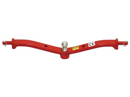Dragbom Kat.2 med kulbult - Anti-Twist Super enkelt att koppla på och av Kulstorlek: Ø50 mm Bredd: 941 mm Används till Kat. 2 lyftkulor
