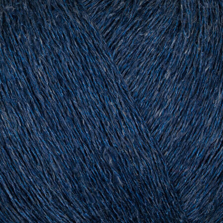 Close up af garnnøgle Hør Silke fra gepard garn i farven pacifik blue