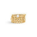 POETRY PANZER ring in 14 karat gold | Danish design by Mads Z
