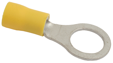 Ring terminal 10.5 mm eye yellow