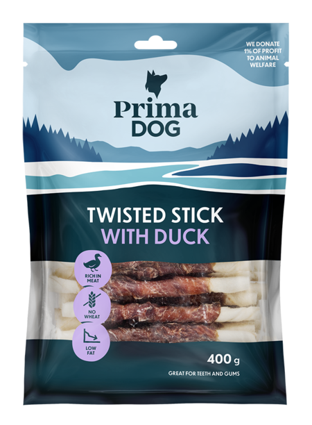 Primadog tyggepind med and - 45 stk