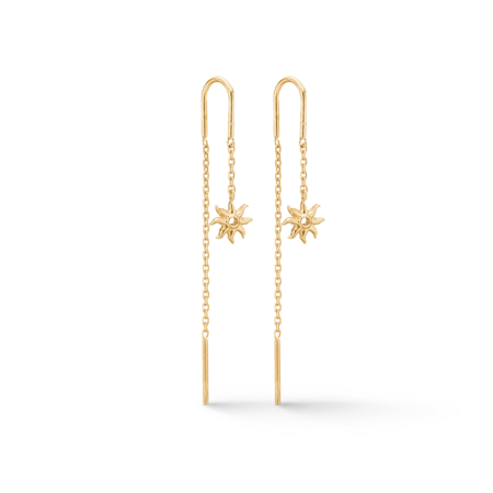 Ocean Aura øreringe udført i 925 ren sterlingsølv belagt med en slidstærk forgyldning i 18 karat guld.