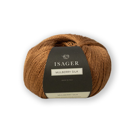Mulberry silk fra Isager garn i farven nougat