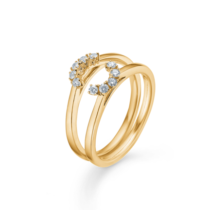 CROWN TIARA diamond ring in 14 karat gold | Danish design by Mads Z